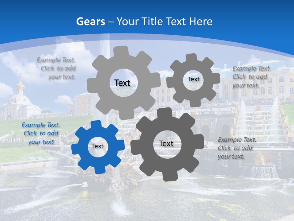 Figure Water Cascade PowerPoint Template