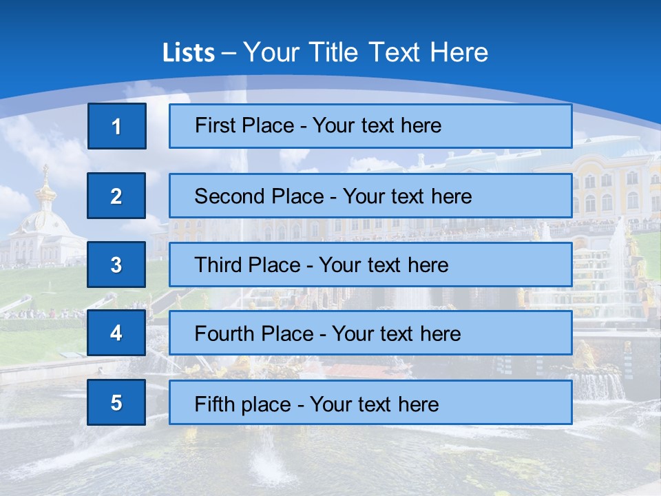 Figure Water Cascade PowerPoint Template