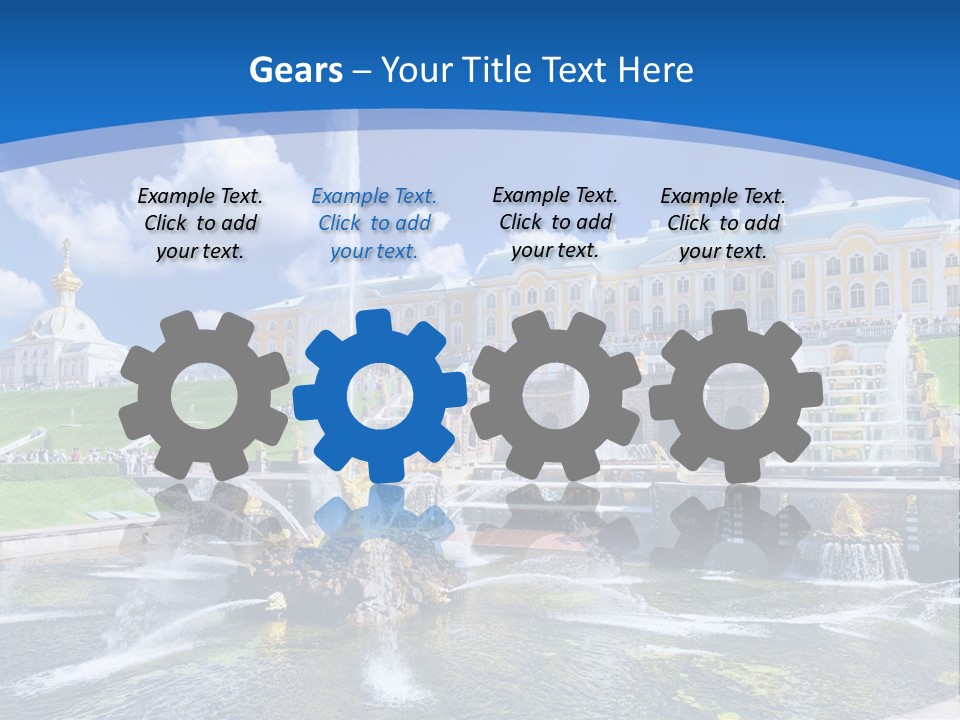 Figure Water Cascade PowerPoint Template