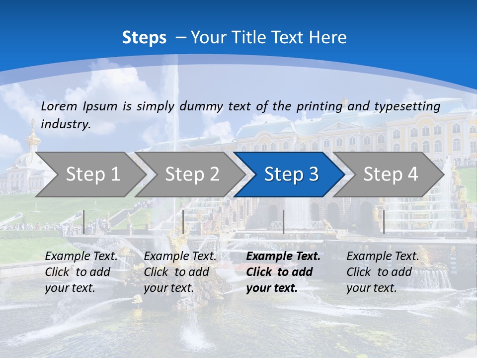 Figure Water Cascade PowerPoint Template