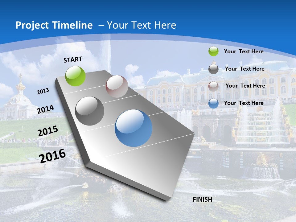 Figure Water Cascade PowerPoint Template