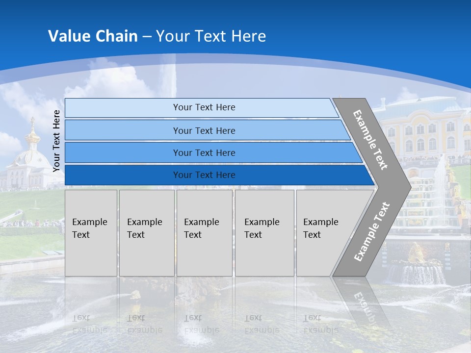Figure Water Cascade PowerPoint Template