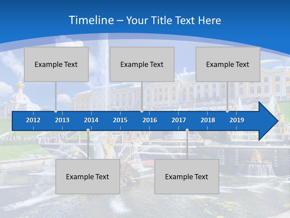 Figure Water Cascade PowerPoint Template