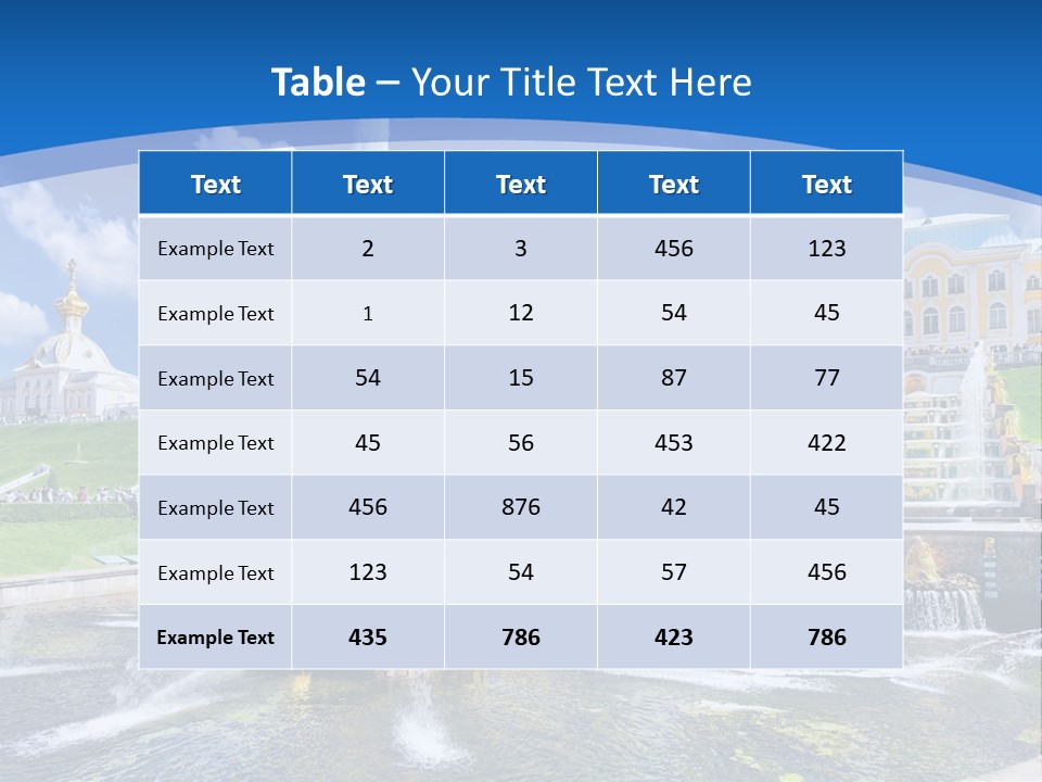 Figure Water Cascade PowerPoint Template