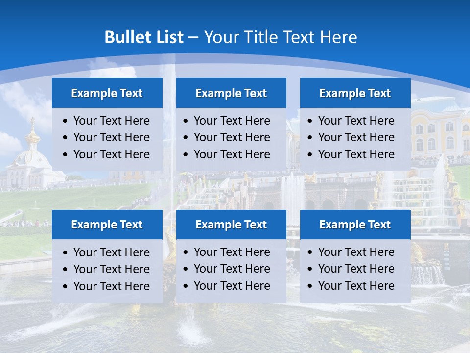 Figure Water Cascade PowerPoint Template