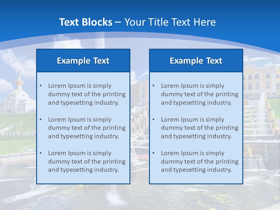 Figure Water Cascade PowerPoint Template
