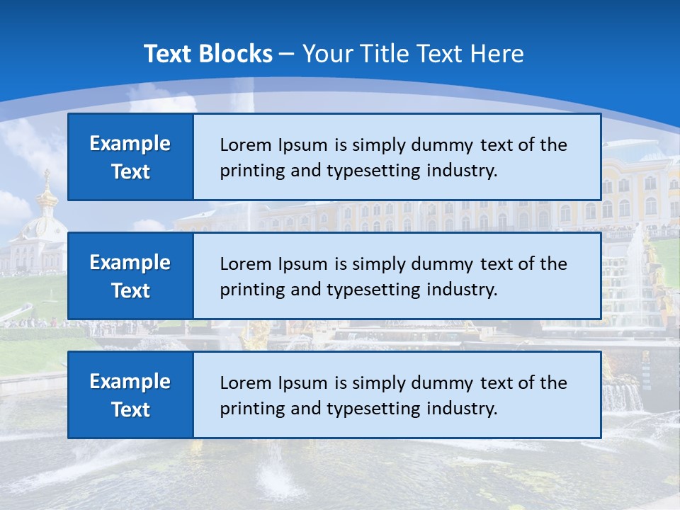 Figure Water Cascade PowerPoint Template