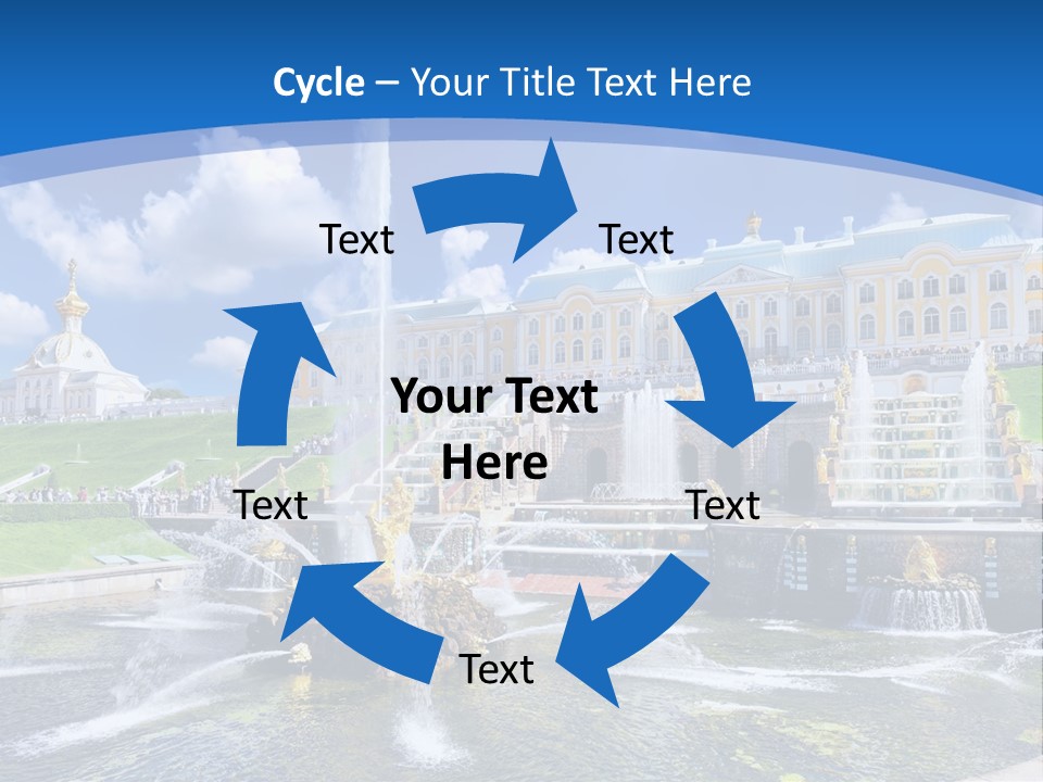 Figure Water Cascade PowerPoint Template