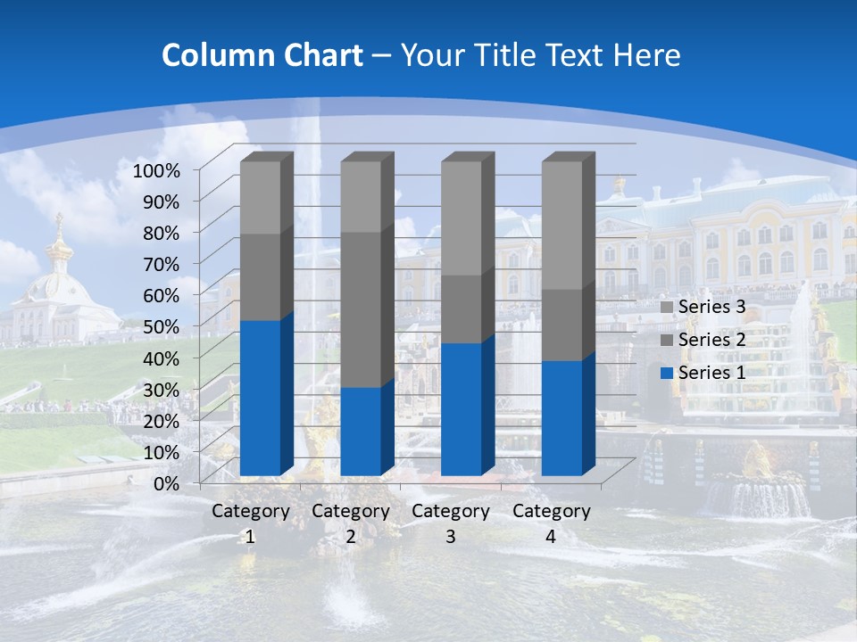 Figure Water Cascade PowerPoint Template