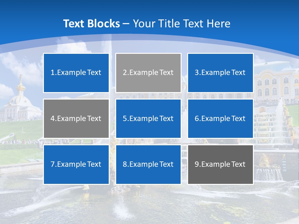 Figure Water Cascade PowerPoint Template