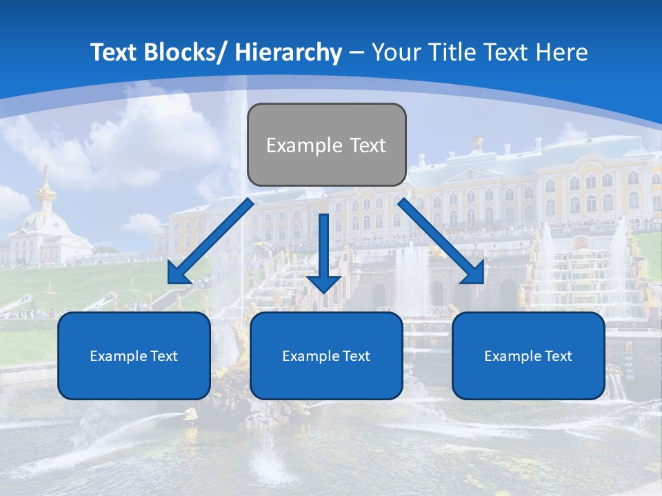 Figure Water Cascade PowerPoint Template