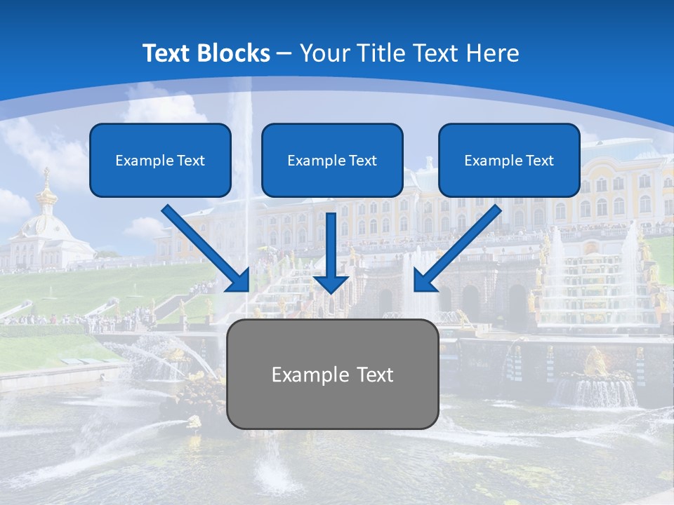 Figure Water Cascade PowerPoint Template