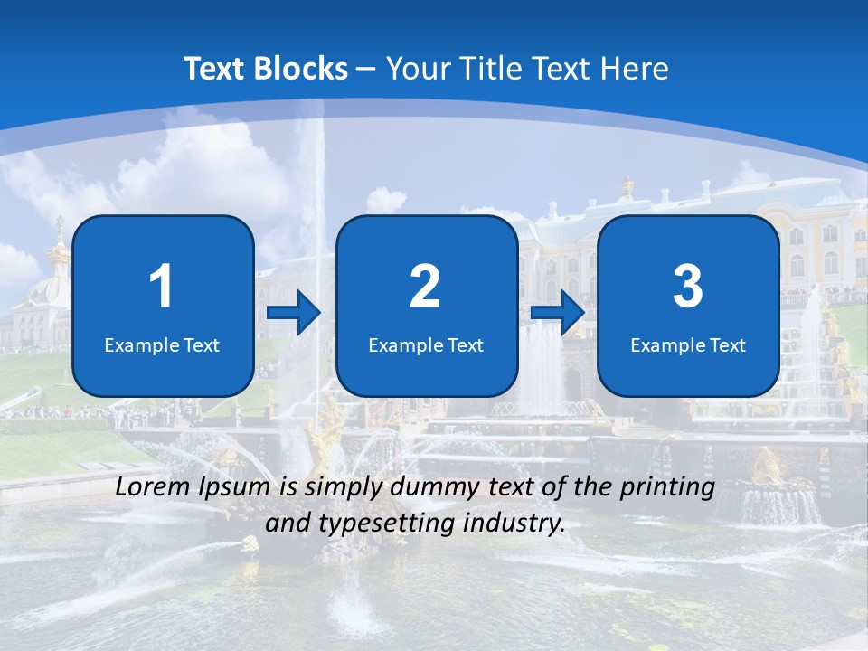 Figure Water Cascade PowerPoint Template
