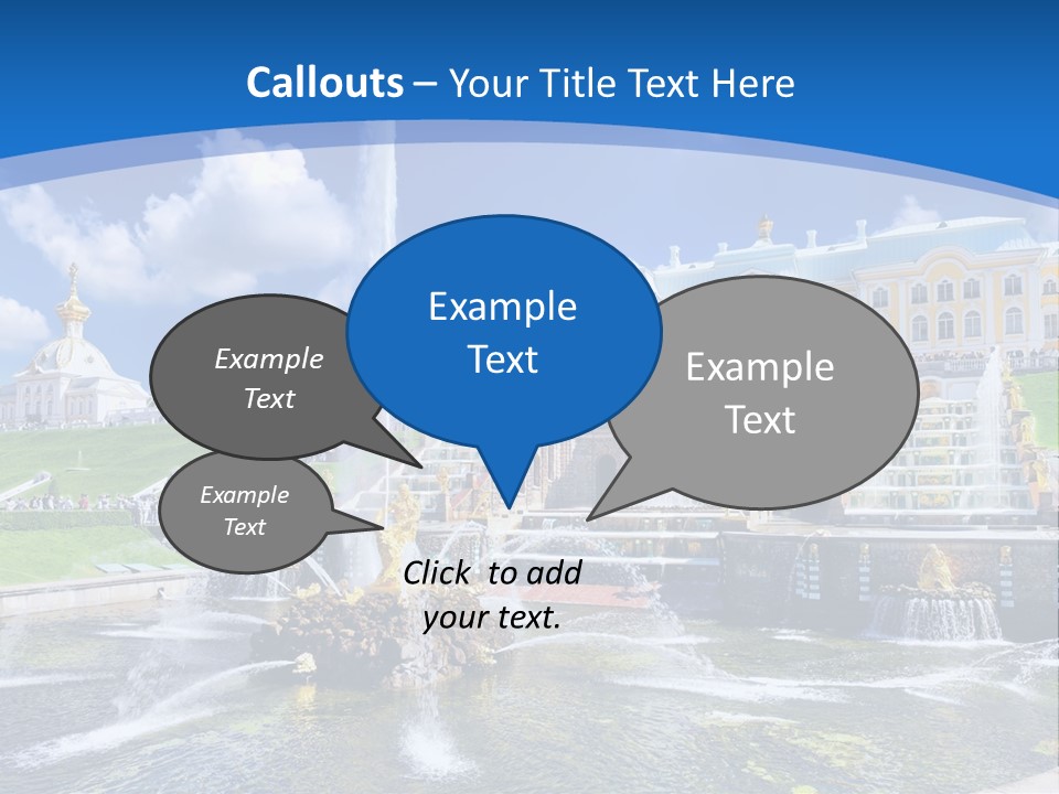 Figure Water Cascade PowerPoint Template