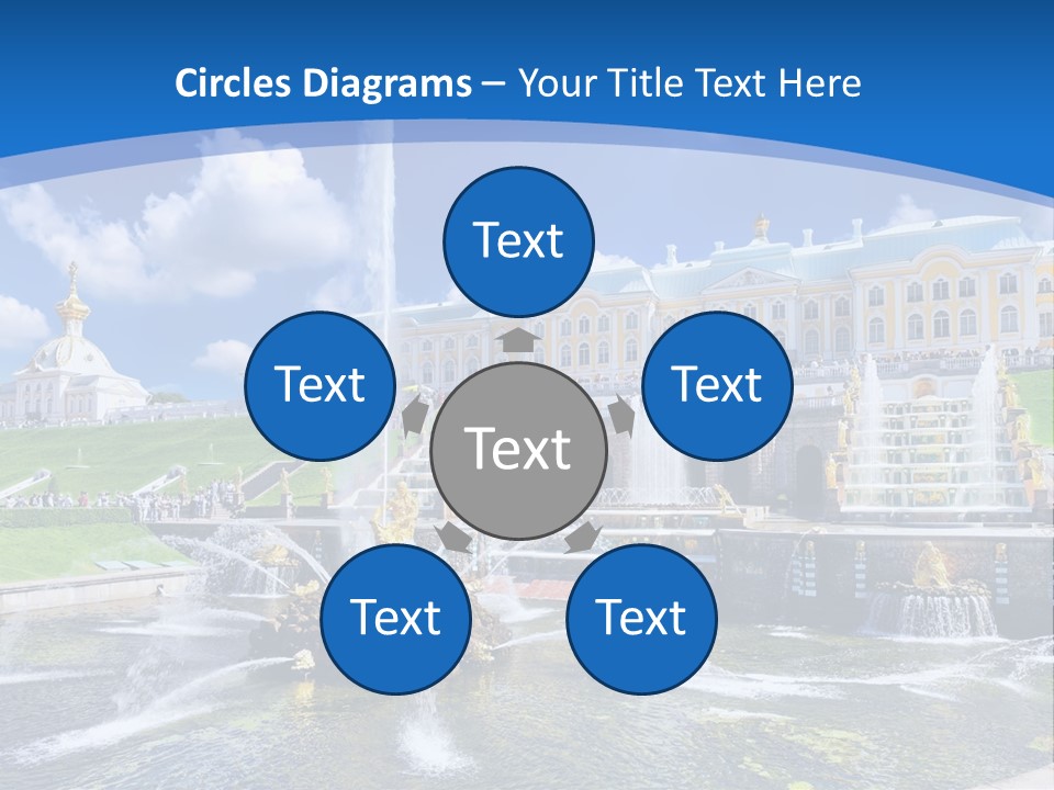 Figure Water Cascade PowerPoint Template