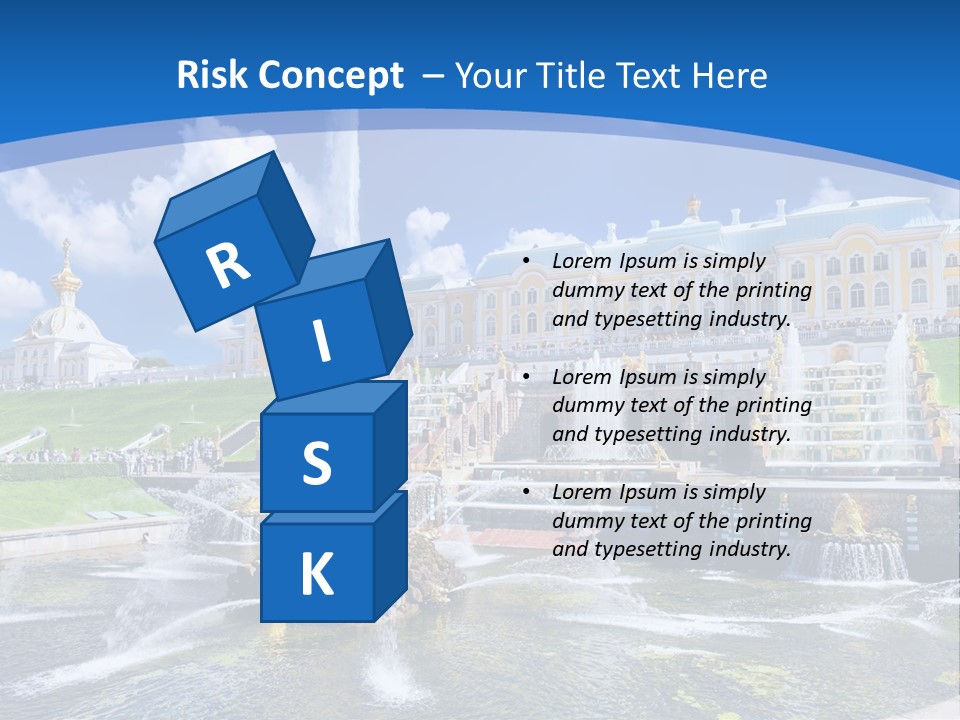 Figure Water Cascade PowerPoint Template