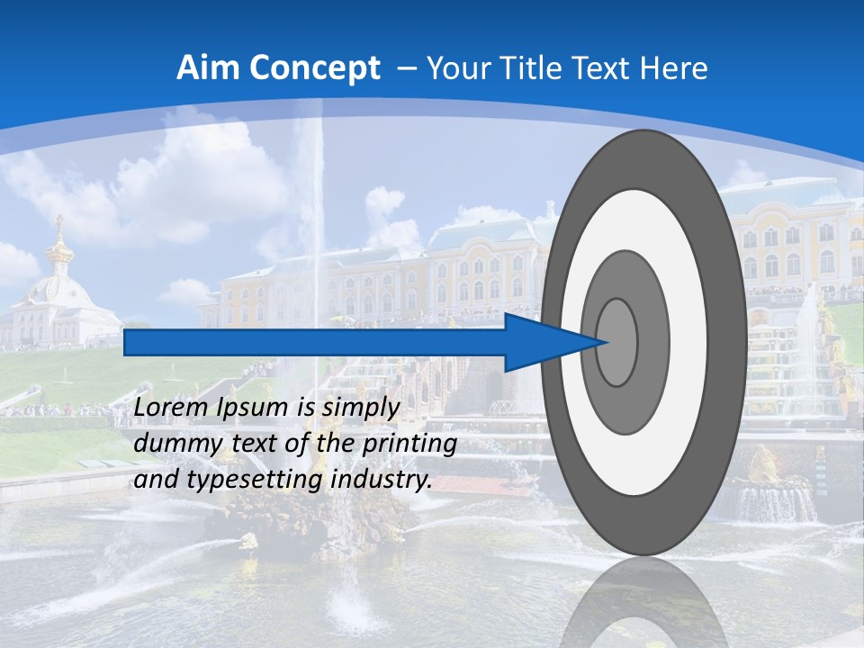 Figure Water Cascade PowerPoint Template