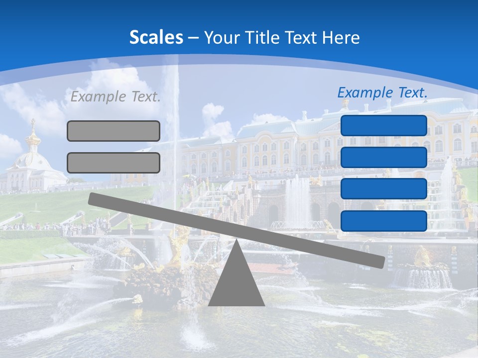 Figure Water Cascade PowerPoint Template