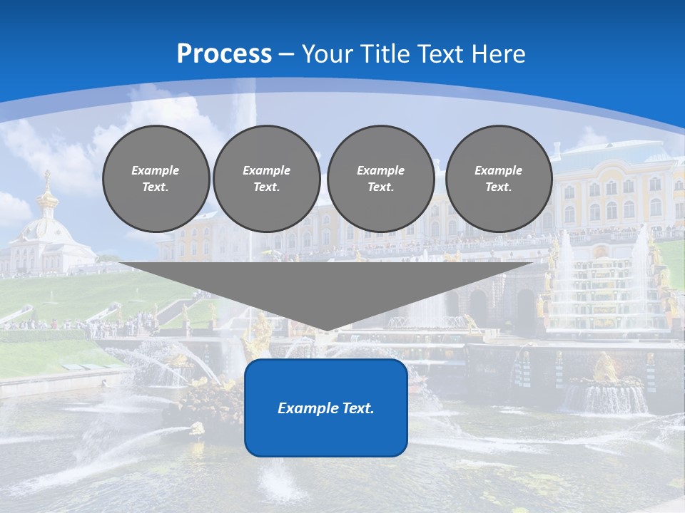 Figure Water Cascade PowerPoint Template