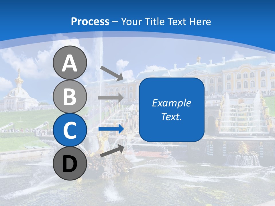 Figure Water Cascade PowerPoint Template
