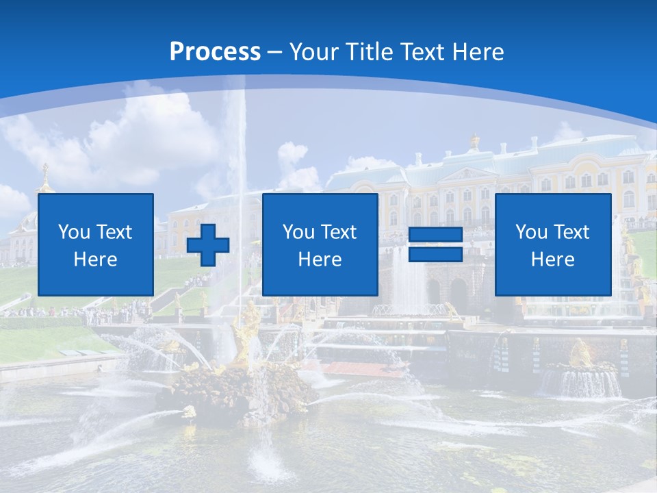 Figure Water Cascade PowerPoint Template