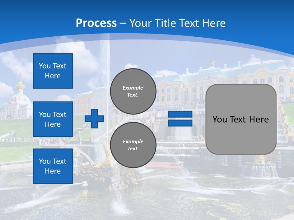 Figure Water Cascade PowerPoint Template