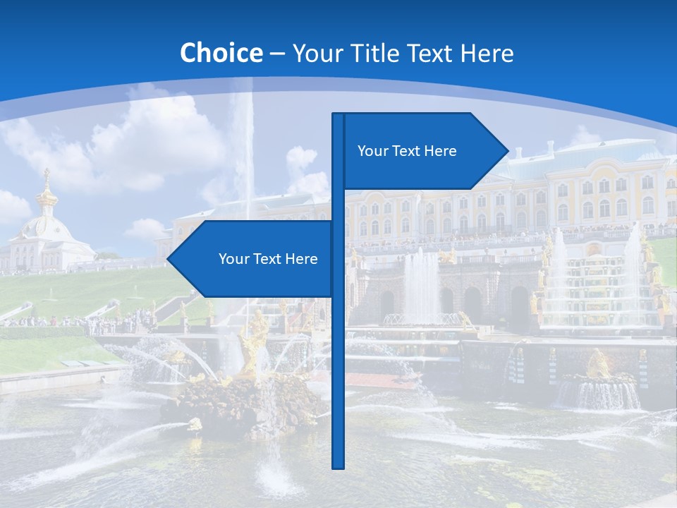 Figure Water Cascade PowerPoint Template