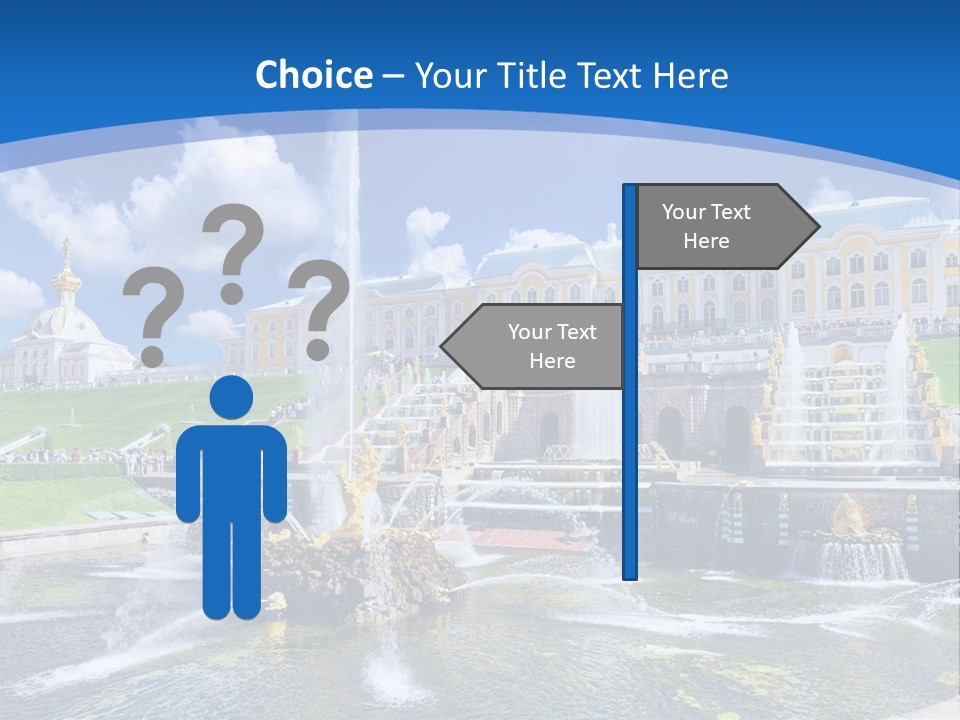 Figure Water Cascade PowerPoint Template