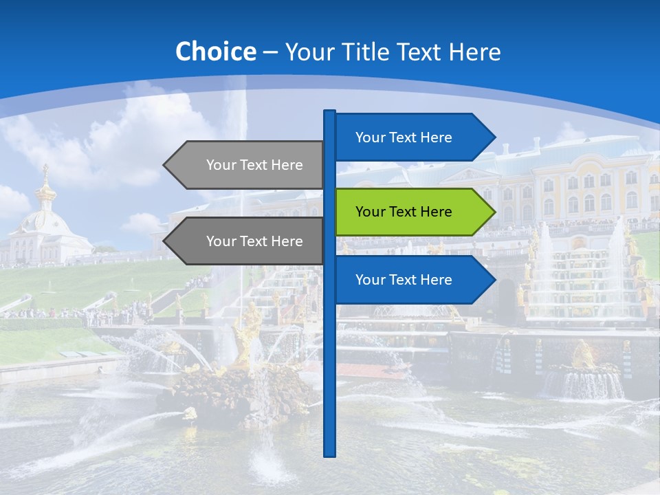 Figure Water Cascade PowerPoint Template