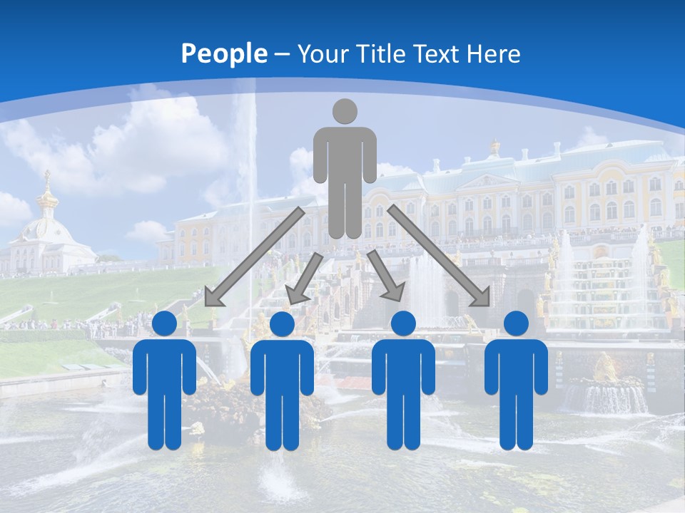 Figure Water Cascade PowerPoint Template