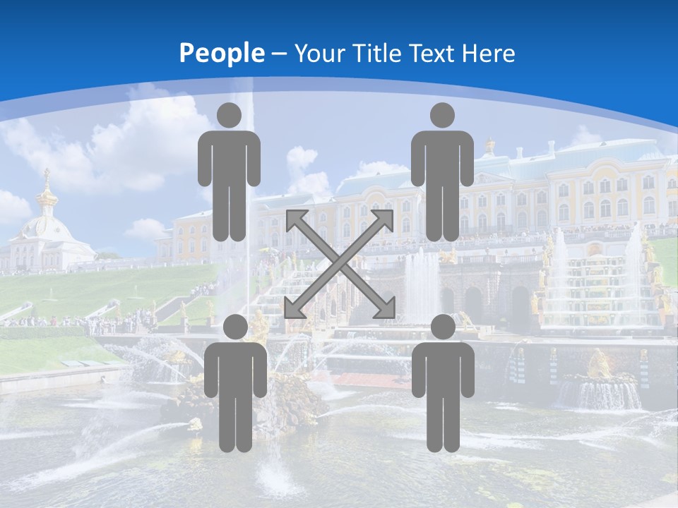 Figure Water Cascade PowerPoint Template
