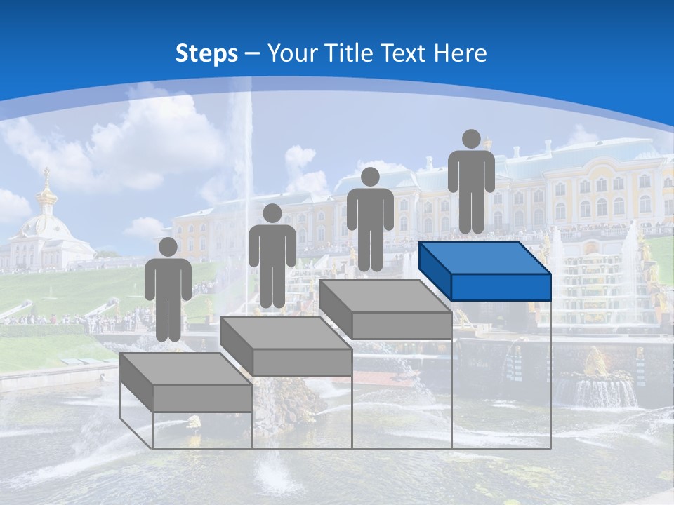 Figure Water Cascade PowerPoint Template
