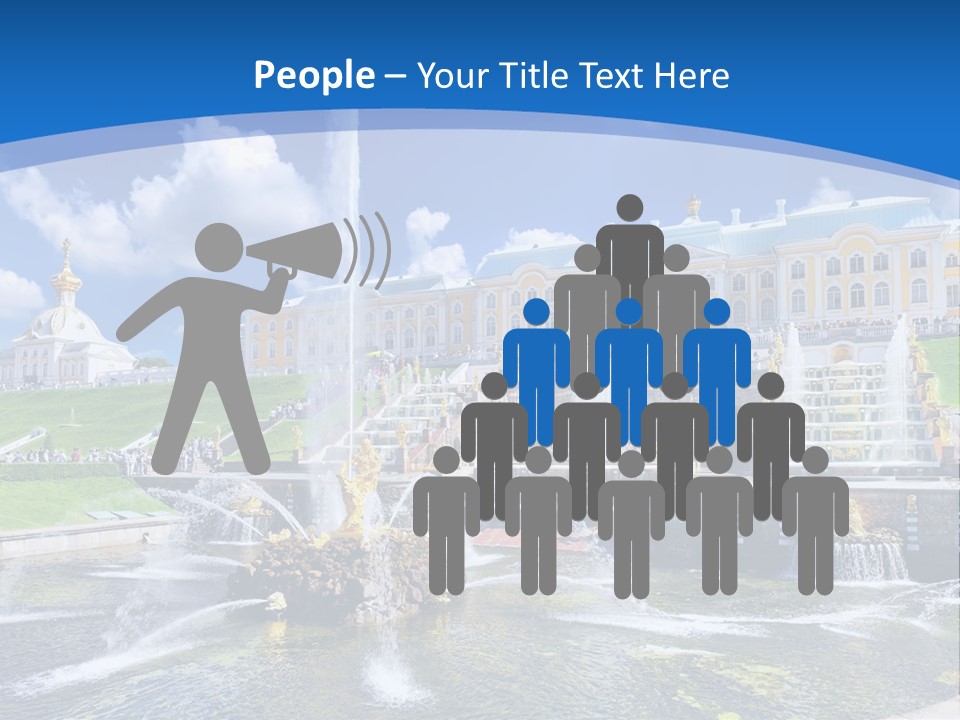 Figure Water Cascade PowerPoint Template