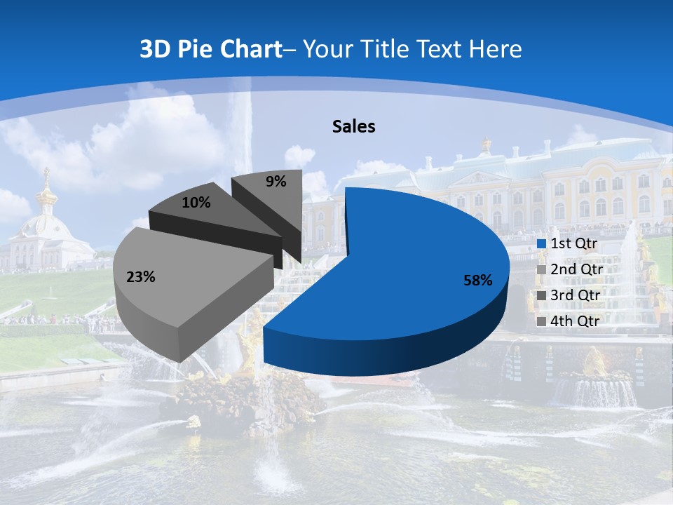 Figure Water Cascade PowerPoint Template