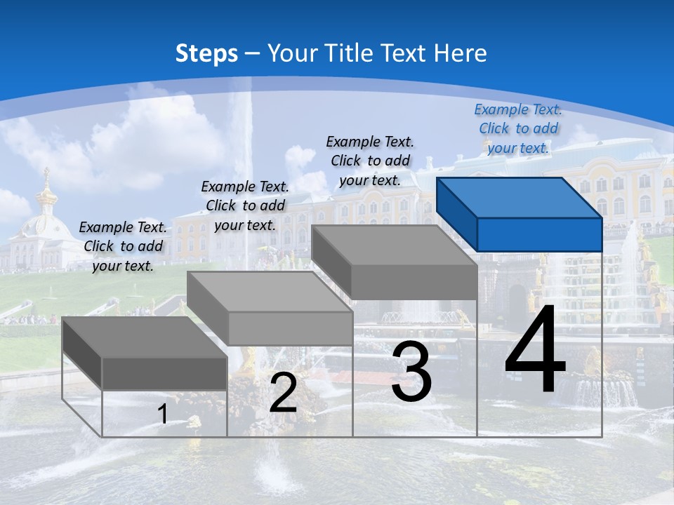 Figure Water Cascade PowerPoint Template