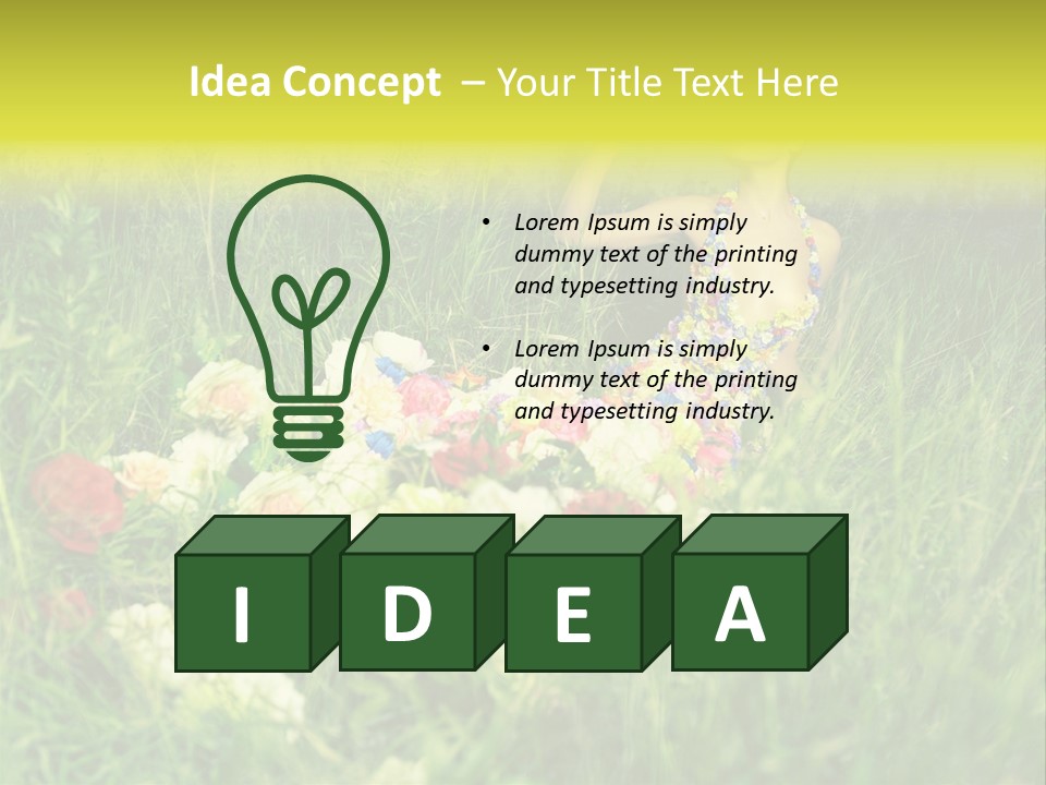 Fashion Concept Sky PowerPoint Template