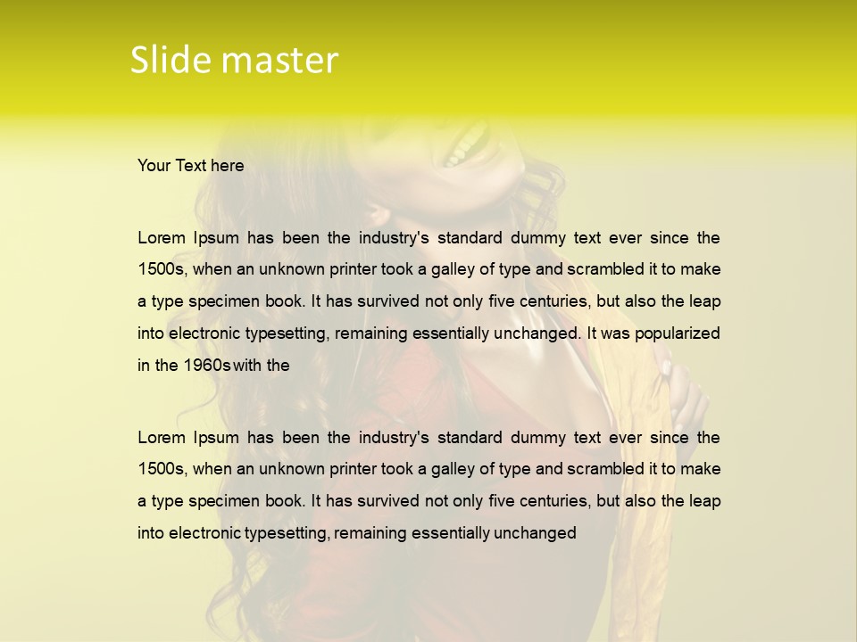 Caucasian Style Make PowerPoint Template