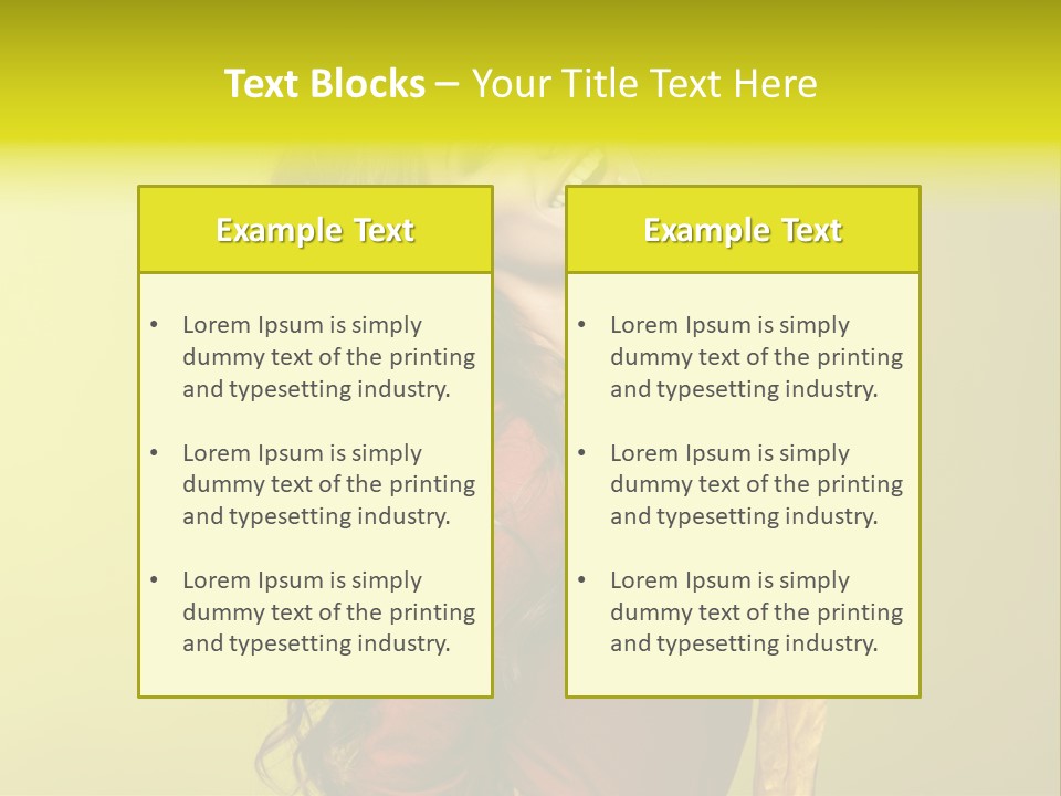 Caucasian Style Make PowerPoint Template