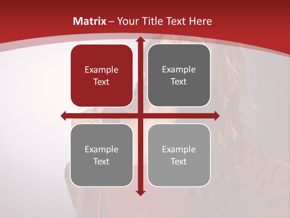 Female Door Elegant PowerPoint Template