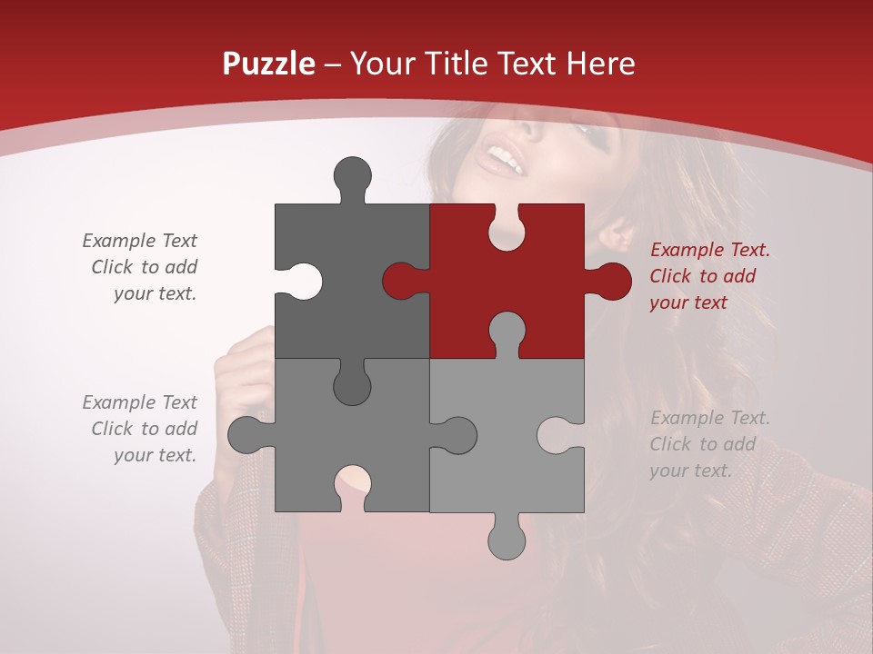 Female Door Elegant PowerPoint Template