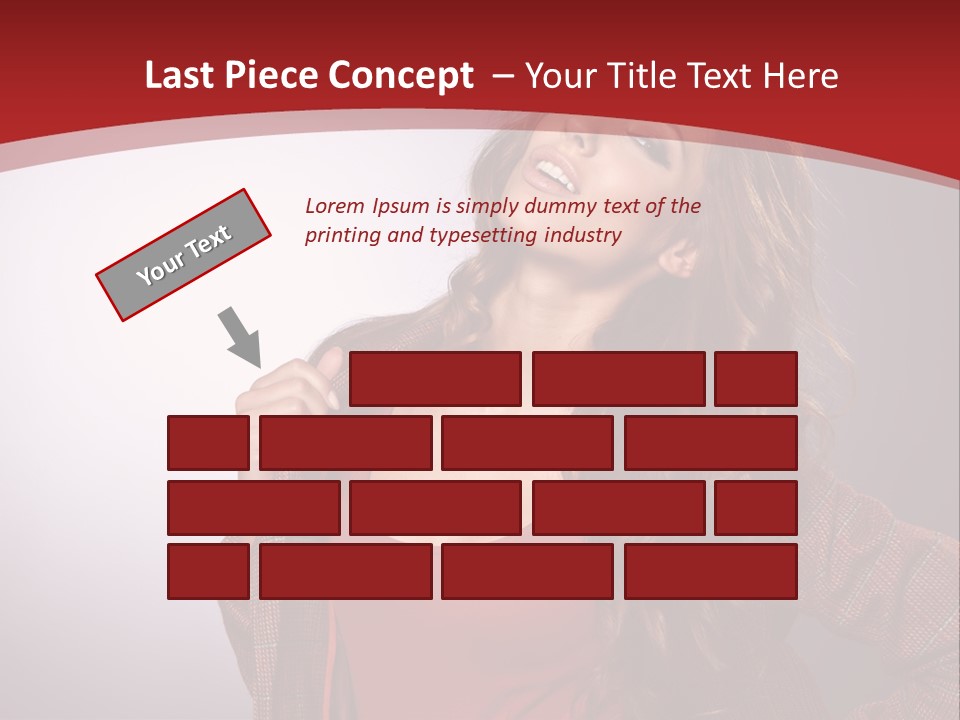 Female Door Elegant PowerPoint Template