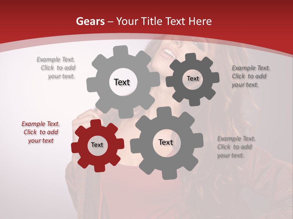 Female Door Elegant PowerPoint Template