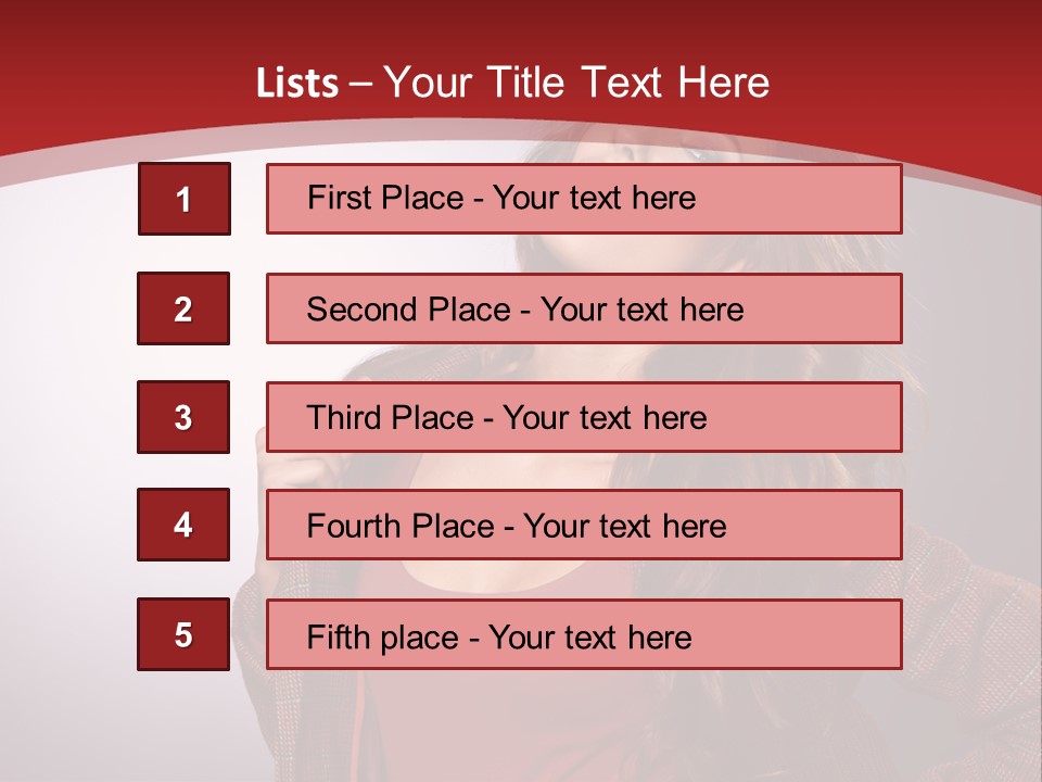 Female Door Elegant PowerPoint Template
