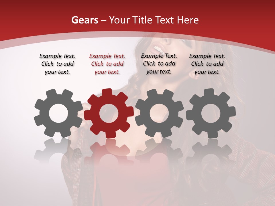 Female Door Elegant PowerPoint Template