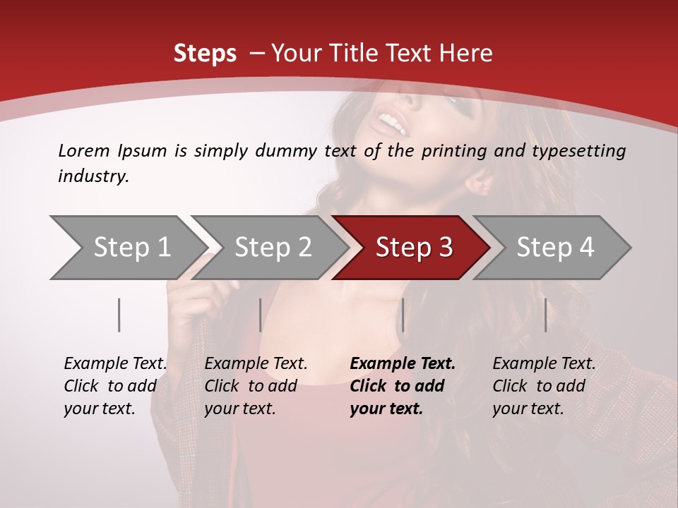 Female Door Elegant PowerPoint Template