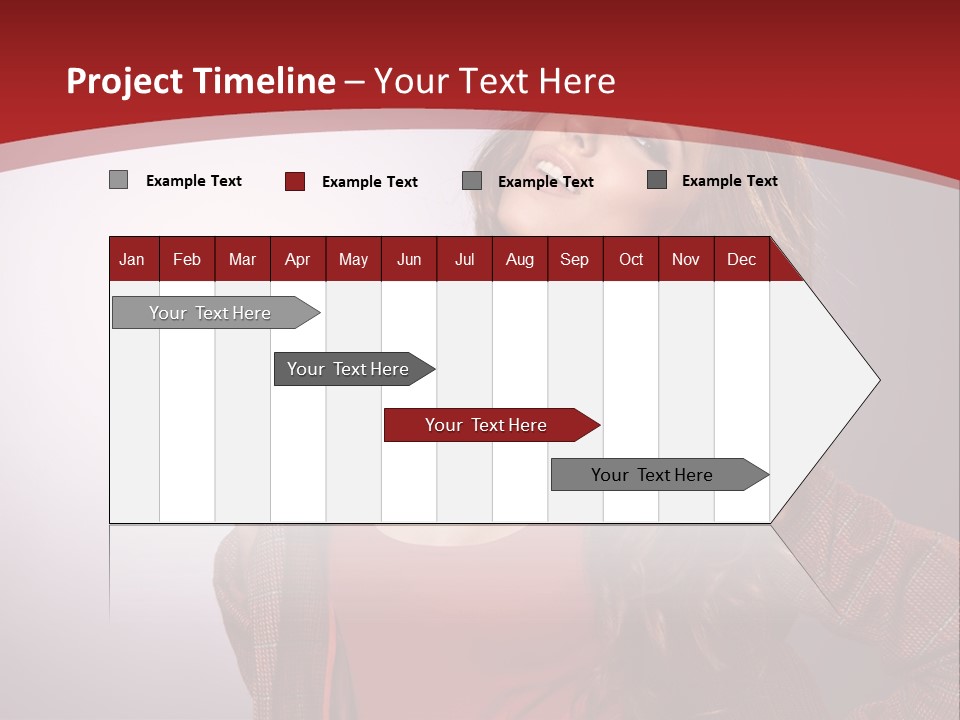 Female Door Elegant PowerPoint Template