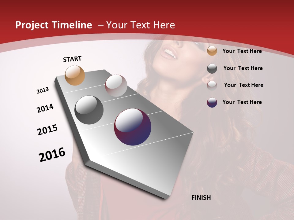 Female Door Elegant PowerPoint Template