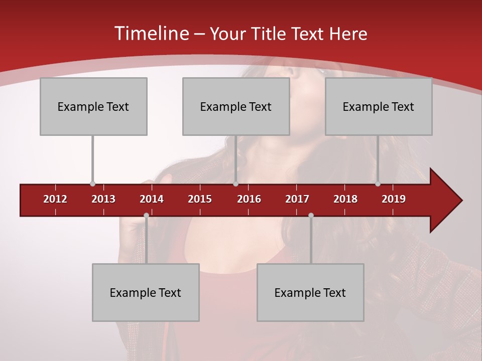 Female Door Elegant PowerPoint Template