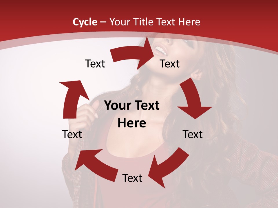 Female Door Elegant PowerPoint Template