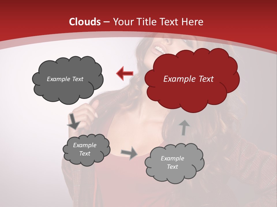 Female Door Elegant PowerPoint Template